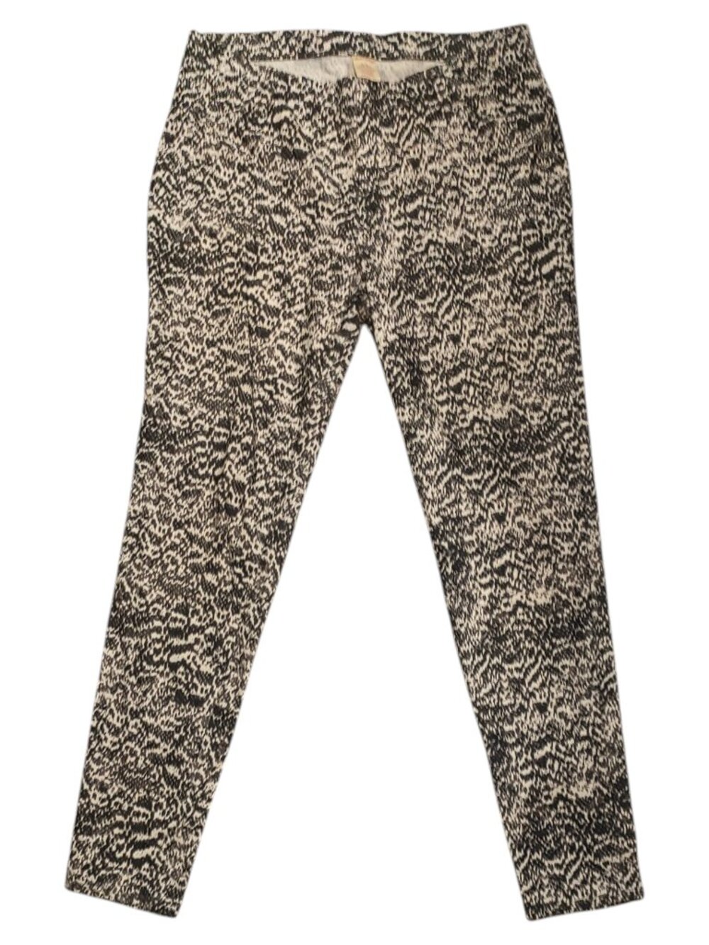 Faded Glory Navy Grey/Gray and White Blotchy Jeggings Size Large (12-14)